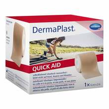 Abbildung: Dermaplast Quick Aid Schaumverband 6 cmx2 m hautfarben  1 St PZN 15389914 