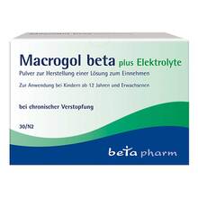 Abbildung: Macrogol beta plus Elektrolyte Pulver zur H.e.L.zum Einnehmen  30 St, Pulver zur Herstellung einer Lösung zum Einnehmen PZN 15391532 