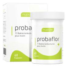 Abbildung: Nupure probaflor Mikrobiotika magensaftresistent Kapseln 60 St, Kapseln magensaftresistent PZN 15399806 