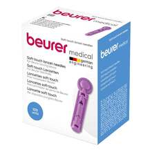 Abbildung: BEURER Lanzetten soft touch 33 G 100 St, Lanzetten PZN 15424415 