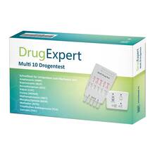 Abbildung: Drugexpert 10 Drogentest:10 Parameter 1 St, Teststreifen PZN 15426549 