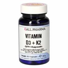 Abbildung: Vitamin D3 + K2 Gph Kapseln 60 St, Kapseln PZN 15427313 