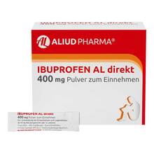Abbildung: Ibuprofen AL direkt 400 mg Pulver zum Einnehmen 20 St, Pulver PZN 15460724 