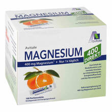 Abbildung: Magnesium 400 direkt Orange Portionssticks 100X2.1 g, Granulat PZN 15529918 