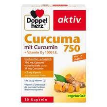 Abbildung: Doppelherz Curcuma 750 Kapseln 30 St, Kapseln PZN 15657421 