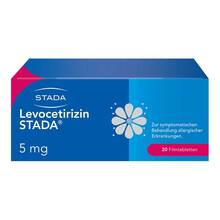 Abbildung: Levocetirizin Stada 5 mg Filmtabletten 20 St, Filmtabletten PZN 15745622 