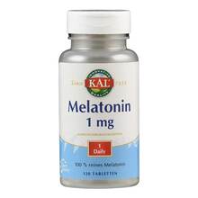 Abbildung: MELATONIN 1 mg KAL Tabletten 120 St, Tabletten PZN 15814381 