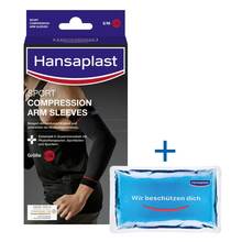 Abbildung: Hansaplast Sport Compression Arm-Sleeves Größe L 2 St, Bandage PZN 15822883 