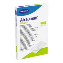 Abbildung: ATRAUMAN Silicone steril 7,5x10 cm Kompressen 10 St, Kompressen PZN 15823457 