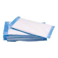 Abbildung: SAUGKOMPRESSEN steril 10x20 cm mit Wäscheschutz 25 St, Kompressen PZN 15866538 