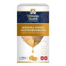 Abbildung: Manuka Health Mgo 400 + Lutschbonbons Ingwer-Zitrone 100 g, Bonbons PZN 15874897 