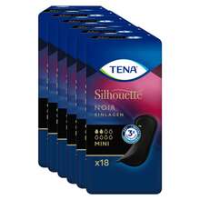 Abbildung: Tena Silhouette Inkontinenz Einlagen mini noir 6X18 St PZN 15896999 