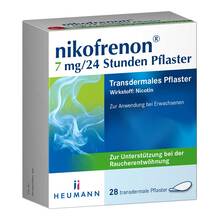 Abbildung: Nikofrenon 7 mg / 24 Stunden Pflaster transdermal 28 St, Pflaster transdermal PZN 15993225 