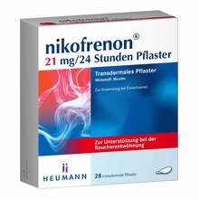 Abbildung: Nikofrenon 21 mg / 24 Stunden Pflaster transdermal 28 St, Pflaster transdermal PZN 15993283 
