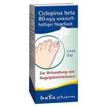 Abbildung: Ciclopirox beta 80 mg / g wirkstoffhalt.Nagellack 3.3 ml, Wirkstoffhaltiger Nagellack PZN 16006163 
