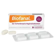 Abbildung: Biofanal bei Scheidenpilz 100 000 I.E. Vaginaltab. 6 St, Vaginaltabletten PZN 16011141 
