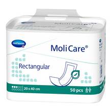 Abbildung: MOLICARE rectangular 3 Tropfen 20x40 cm 50 St, Beutel PZN 16011253 