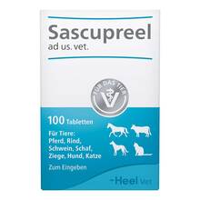 Abbildung: Sascupreel ad us.vet.Tabletten 100 St, Tabletten PZN 16141091 