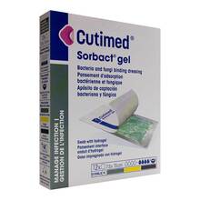 Abbildung: CUTIMED Sorbact Gel Kompressen 7,5x15 cm 12 St, Kompressen PZN 16225959 