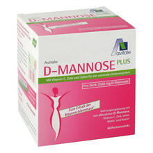 Abbildung: D-Mannose Plus 2000 mg Sticks mit Vit.und Mineralstof. 60X2.47 g, Pulver PZN 16319502 