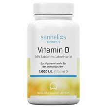 Abbildung: Sanhelios Vitamin D 1.000 I.E. Tabletten 365 St, Tabletten PZN 16319904 