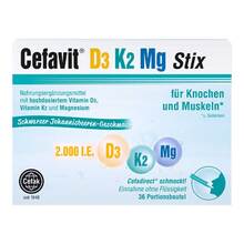 Abbildung: Cefavit D3 K2 Mg 2.000 I.E. Stix Granulat 36 St, Granulat PZN 16333287 
