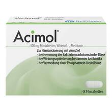 Abbildung: Acimol 500 mg Filmtabletten 48 St, Filmtabletten PZN 16351279 