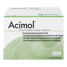Abbildung: Acimol 500 mg Filmtabletten 96 St, Filmtabletten PZN 16351285 