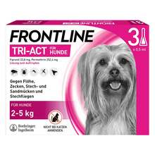 Abbildung: Frontline Tri-Act Lösung z.Auftropfen für Hunde 2-5 kg 3 St, Lösung PZN 16359832 