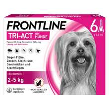 Abbildung: Frontline Tri-Act Lösung z.Auftropfen für Hunde 2-5 kg 6 St, Lösung PZN 16359849 