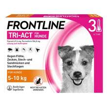 Abbildung: Frontline Tri-Act Lösung z.Auftropfen für Hunde 5-10 kg 3 St, Lösung PZN 16359855 