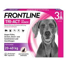 Abbildung: Frontline Tri-Act Lösung z.Auftropfen für Hunde 20-40kg 3 St, Lösung PZN 16359890 