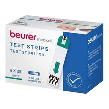 Abbildung: Beurer GL60 Blutzucker-Teststreifen 50 St, Teststreifen PZN 16382647 