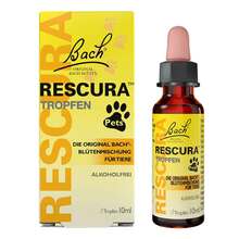 Abbildung: Bachblüten Original Rescura Pets Tro.alk.frei vet. (für Tiere) 10 ml, Tropfen PZN 16391899 