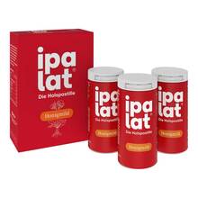 Abbildung: Ipalat Halspastillen honigmild ohne Menthol zuckerfrei  120 St, Pastillen PZN 16395868 