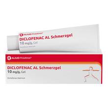 Abbildung: Diclofenac AL Schmerzgel 10 mg / g 50 g, Gel PZN 16400718 
