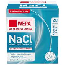 Abbildung: Wepa Inhalationslösung Nacl 0,9% 20X5 ml, Inhalationslösung PZN 16582731 