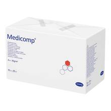 Abbildung: MEDICOMP Vlieskomp.steril 10x20 cm 4fach 25X2 St, Kompressen PZN 16585468 