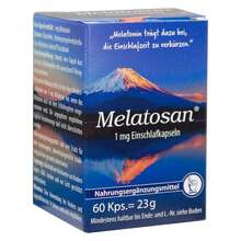 Abbildung: Melatosan 1 mg Einschlafkapseln 60 St, Kapseln PZN 16586686 