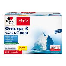 Abbildung: Doppelherz Omega-3 Seefischöl 1000 Kapseln 240 St, Kapseln PZN 16588550 