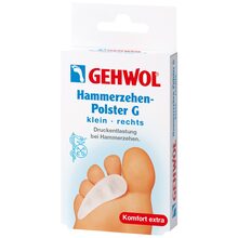 Abbildung: GEHWOL Hammerzehen-Polster G rechts klein 1 St PZN 16599855 