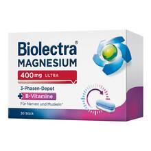 Abbildung: Biolectra Magnesium 400 mg ultra 3-Phasen-Depot 30 St, Tabletten PZN 16604993 