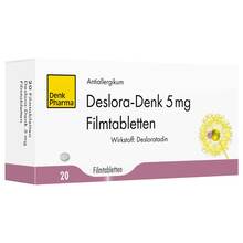Abbildung: Deslora-Denk 5 mg Filmtabletten 20 St, Filmtabletten PZN 16606176 
