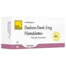 Abbildung: Deslora-Denk 5 mg Filmtabletten 50 St, Filmtabletten PZN 16606182 