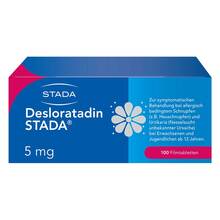 Abbildung: Desloratadin Stada 5 mg Filmtabletten 100 St, Filmtabletten PZN 16610048 