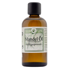 Abbildung: MANDELÖL kaltgepresst Bio 100 ml, Öl PZN 16610752 