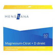 Abbildung: Magnesiumcitrat + D direkt Menssana Pulver 60 St, Pulver PZN 16613851 