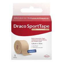 Abbildung: DRACO TAPEVERBAND 3,8 cmx10 m hautfarben 1 St, Verband PZN 16623080 