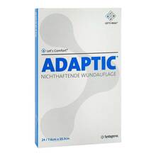 Abbildung: ADAPTIC 7,6x20,3 cm feuchte Wundauflage 2015DE 24 St PZN 16628568 