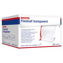 Abbildung: FIXOMULL transparent 10 cmx10 m 1 St, Pflaster PZN 16655849 